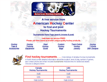 Tablet Screenshot of americanhockeycenter.com